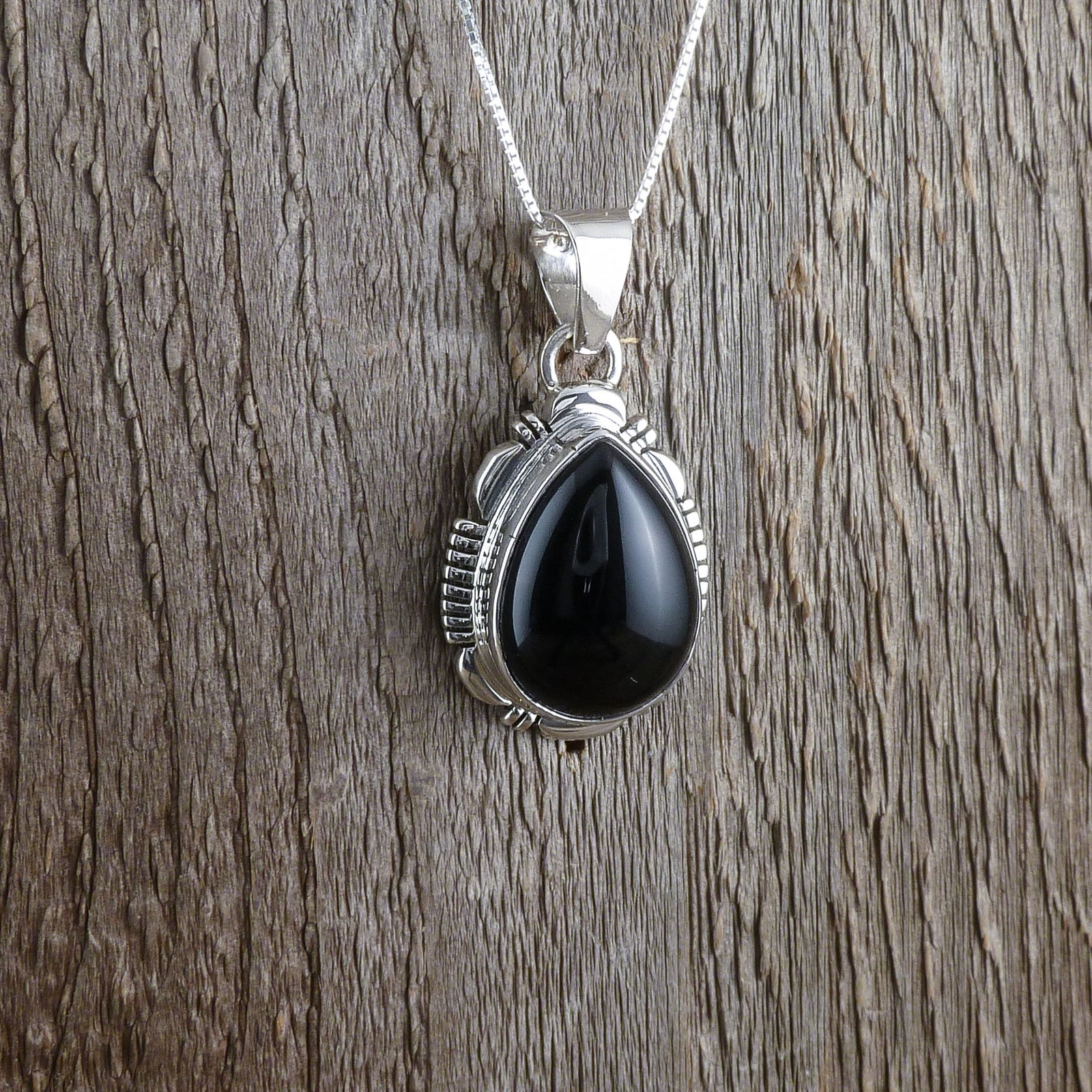 Onyx Teardrop Pendant